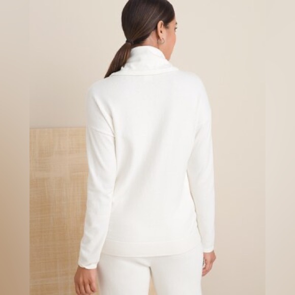 NWT Chico’s Zenergy Cotton Cashmere Pullover Sweater - Picture 4 of 11